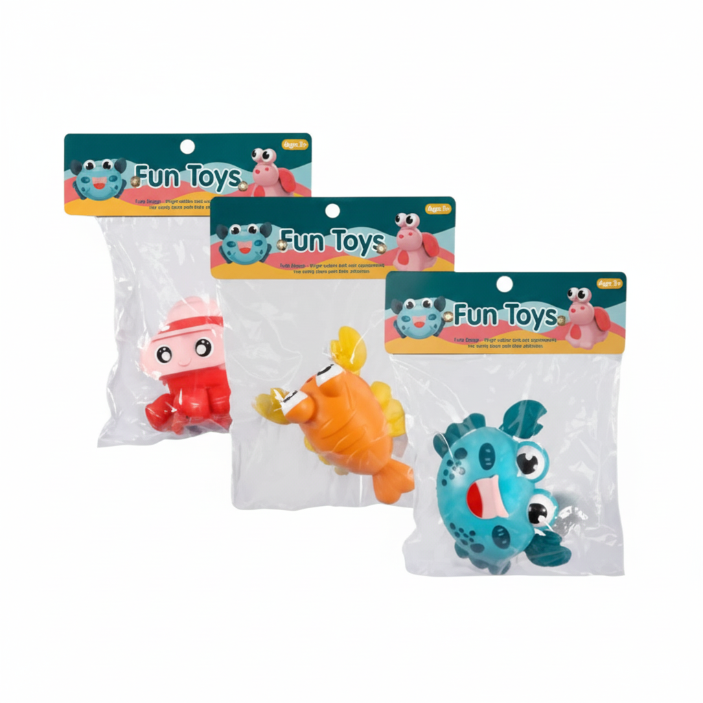 Novelty Press Release Animals 8cm Assorted