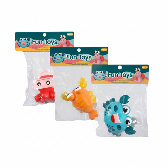 Novelty Press Release Animals 8cm Assorted