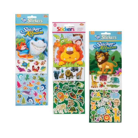 Sticker Album with Assorted Stickers