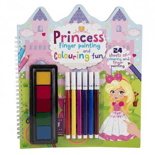 Princess Finger Paint Activity Book
