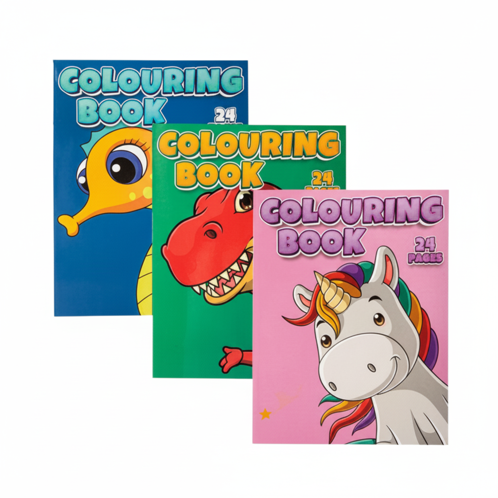 Colouring Book - 24 Pages - Assorted Designs