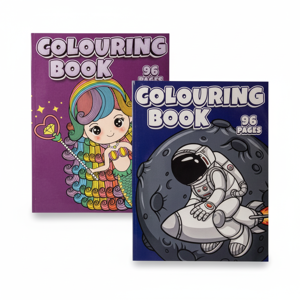 Colouring Book - 96 Pages - Assorted Designs