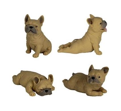 Animals Stretch Dog French Bulldog - 9 cm - Assorted