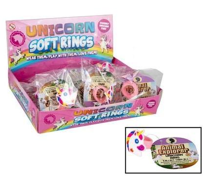 Animals Unicorn Soft Ring - 3 cm