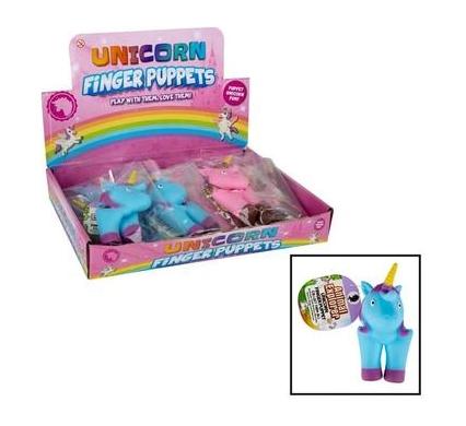 Animals Unicorn Finger Puppet - 9cm