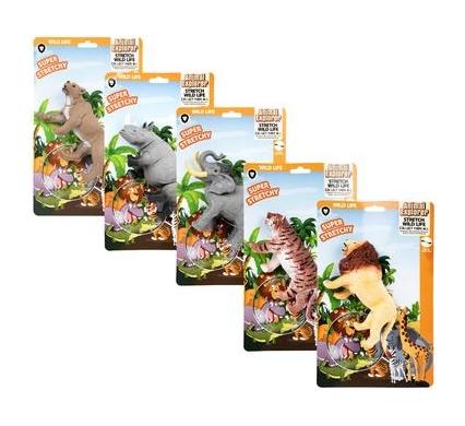 Animals Wild Stretch Assorted - 15-16 cm