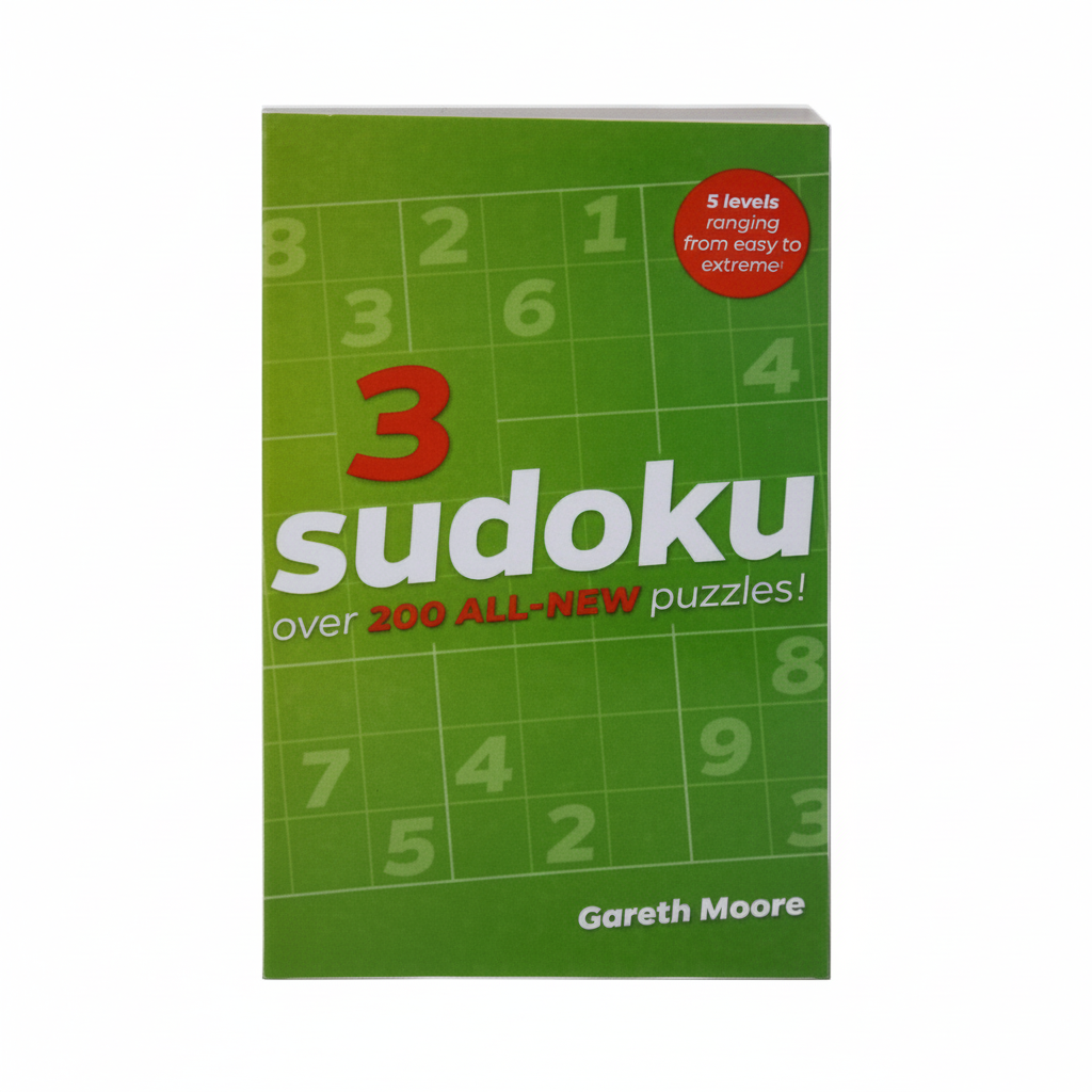 Paperback Sudoku Puzzle Book 3