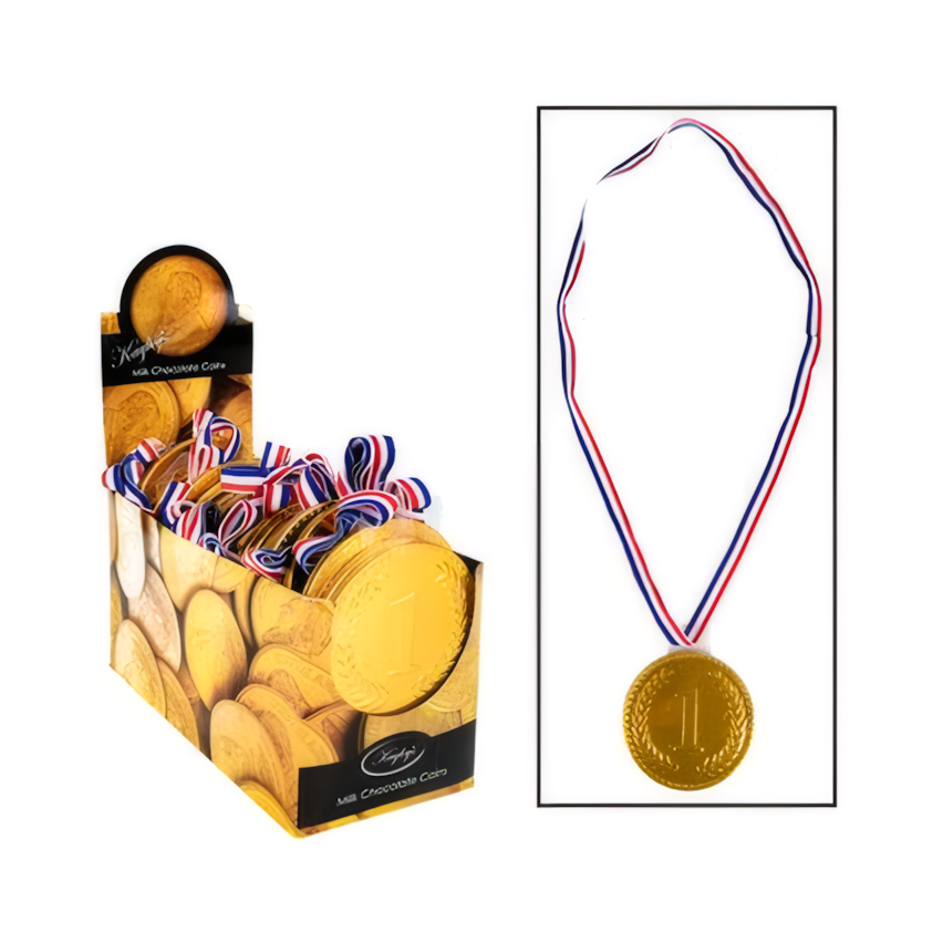 Sweet Chocolate Medal - Bulk Pack of 24 (23 g Each)