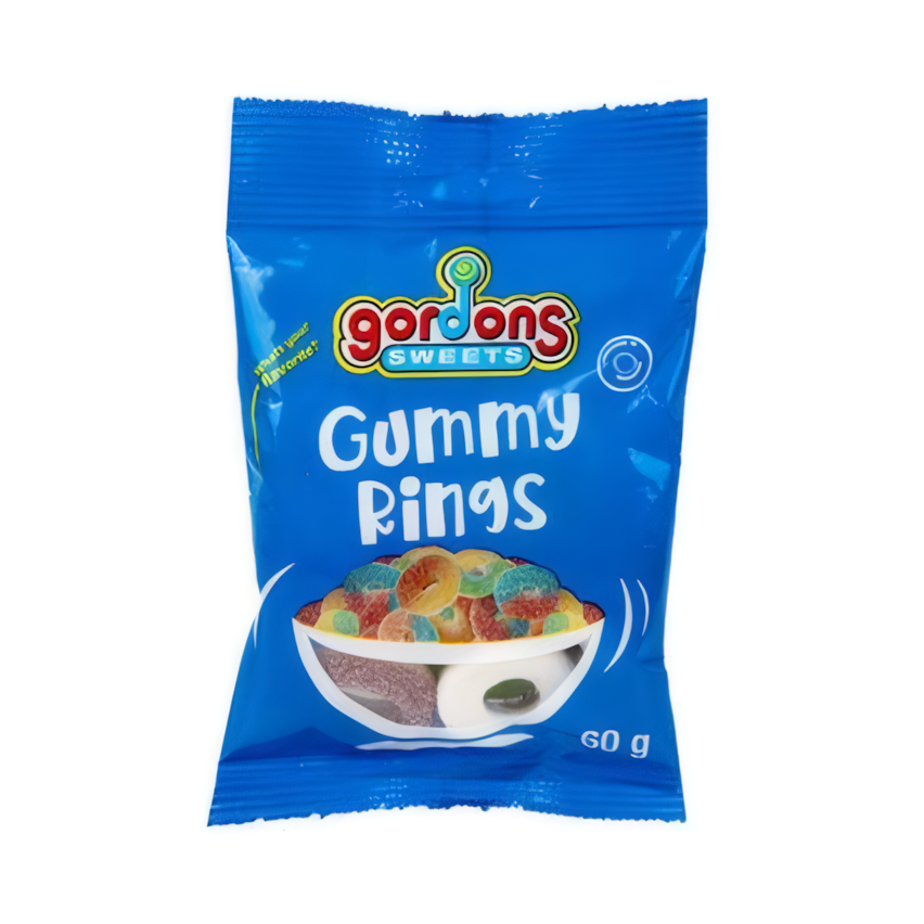 Sweet Gummy Rings - Bulk Pack of 4 (60 g)