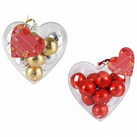 Sweet Chocolate Balls in Heart (10 Pieces, 45 g)