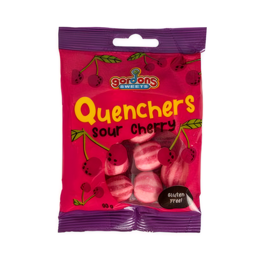 Sweet Cherry Quenchers Candy - Bulk Pack of 6