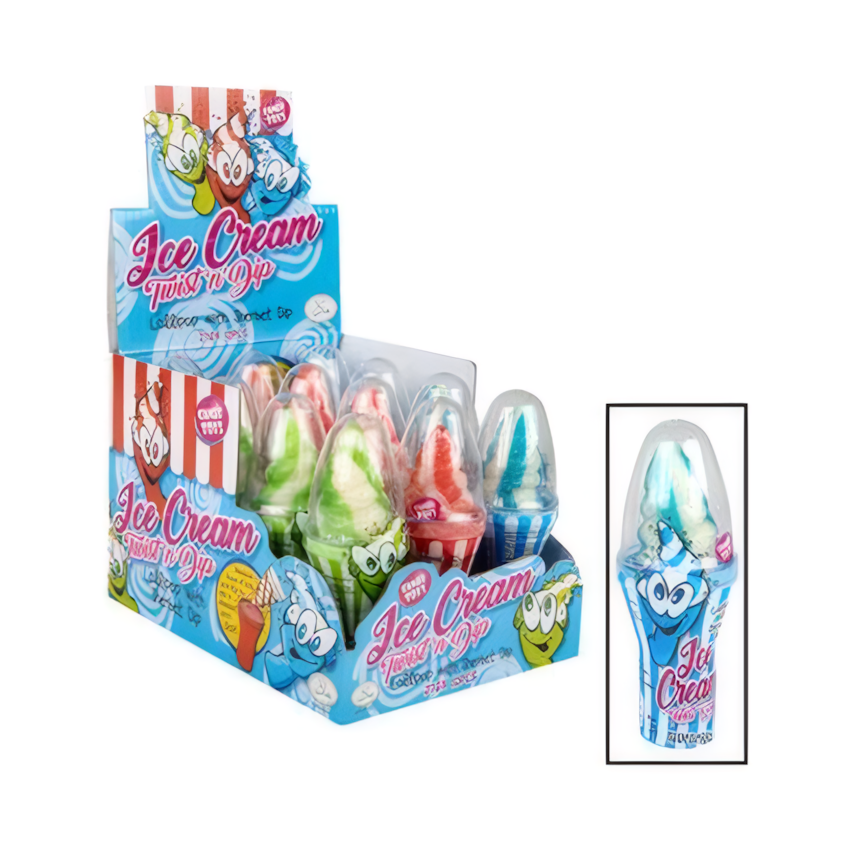 Sweet Novelty Ice Cream with Twist and Lick (Pack of 12)