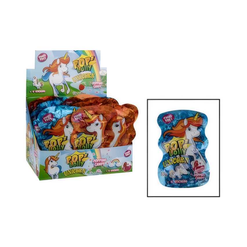 Sweet Novelty Unicorn Popping Candy - Bulk Pack of 36 - 13 g Each