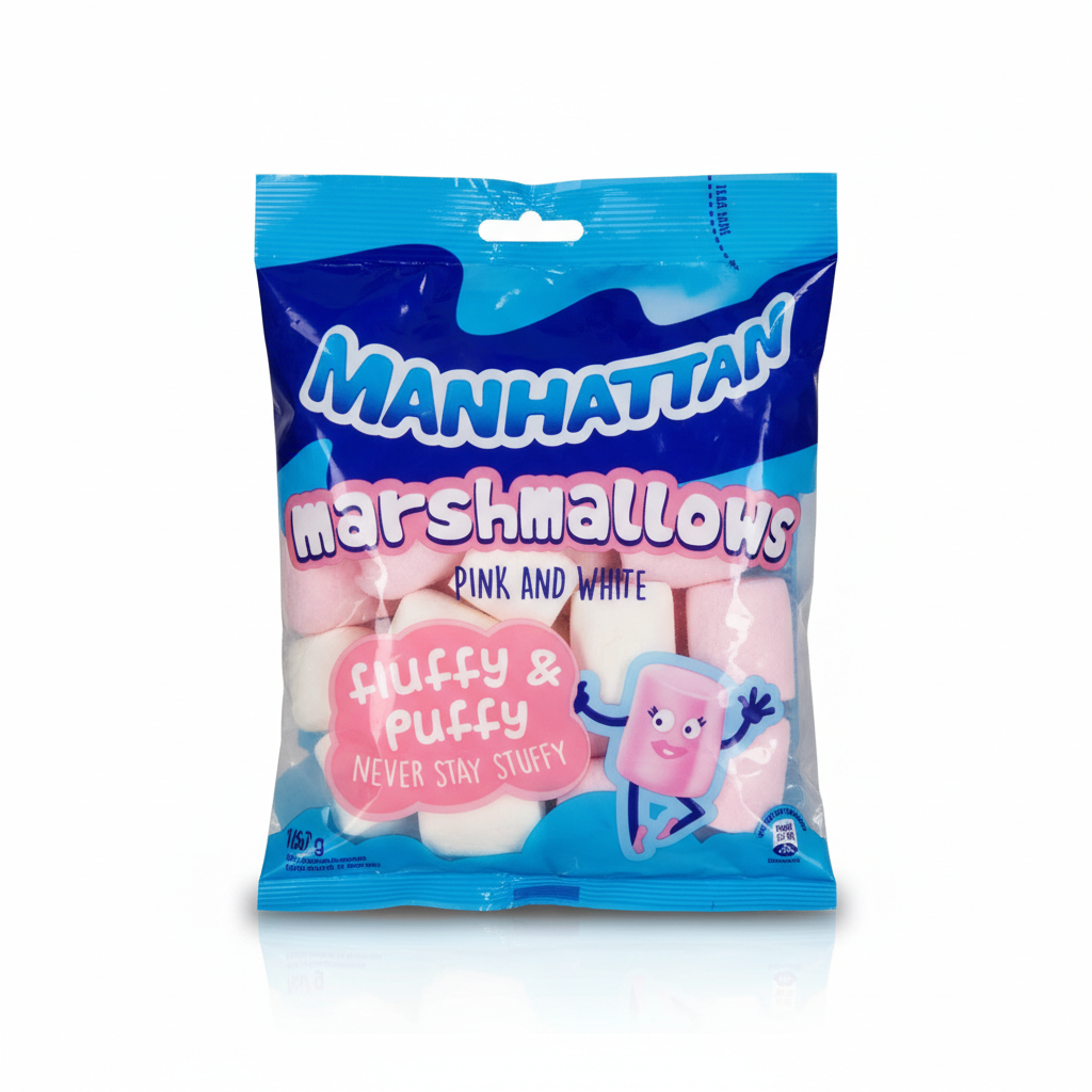 Manhattan Pink & White Marshmallows 150 g