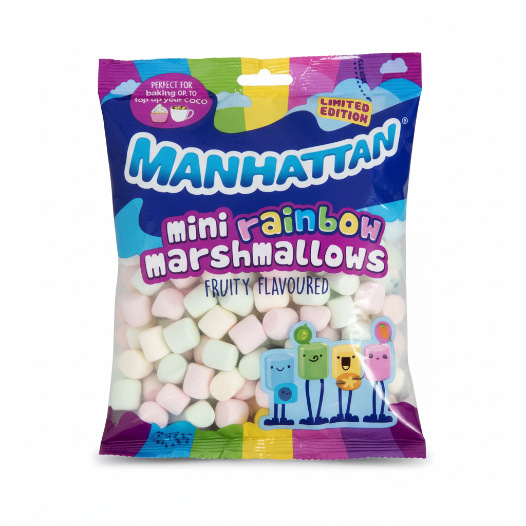 Manhattan Mini Rainbow Marshmallows 150 g