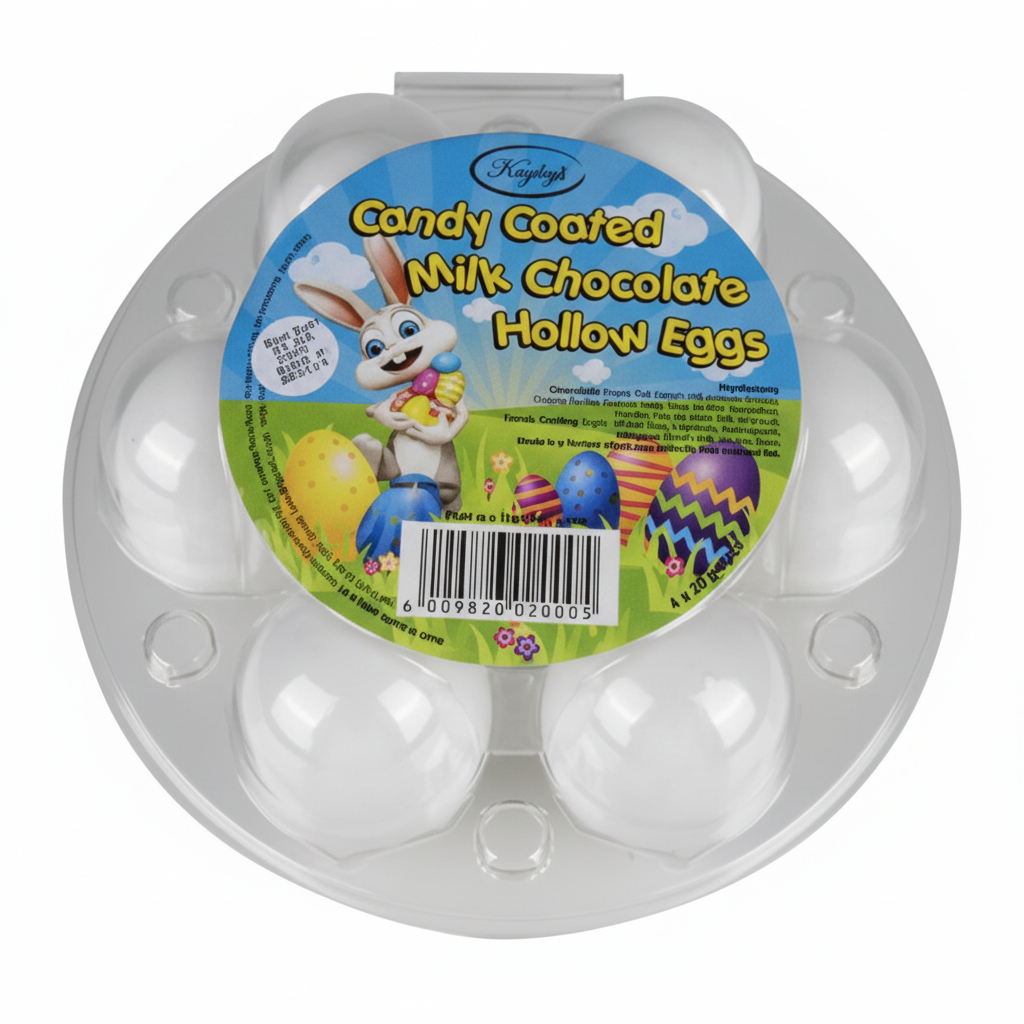 Mini Sugar Coated Hollow Chocolate Eggs 6 x 20 g