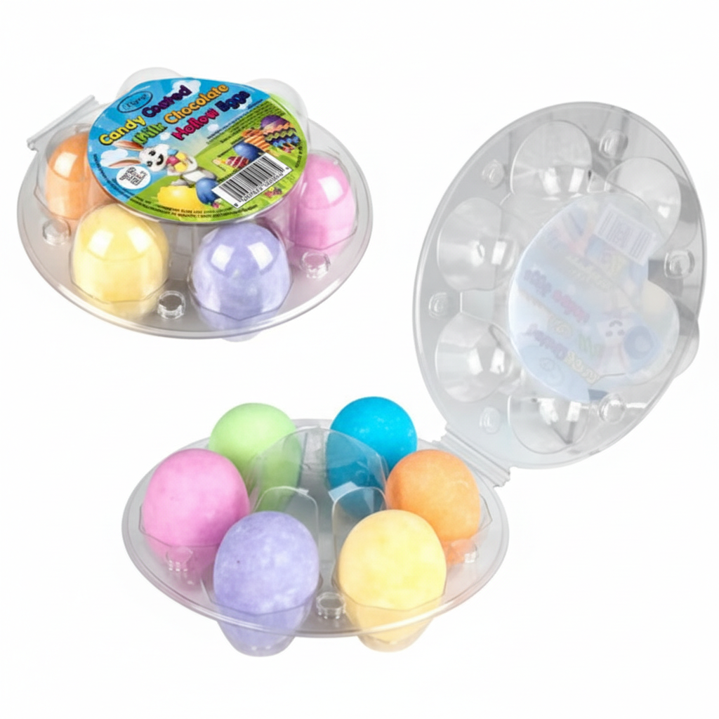 Painted Mini Sugar Coated Hollow Chocolate Eggs 6 x 20 g