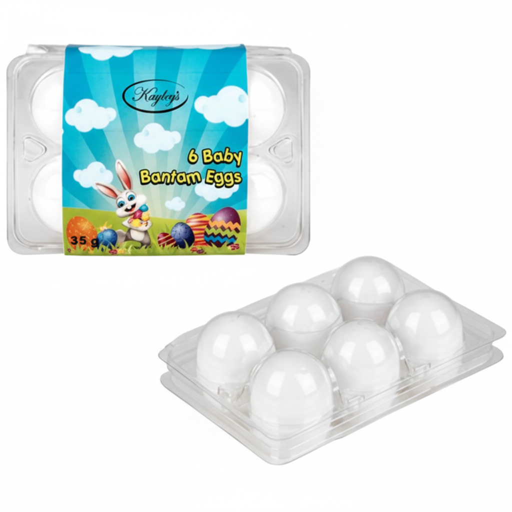 Sugar Coated Bantam Baby Chocolate Eggs 6 x 35 g