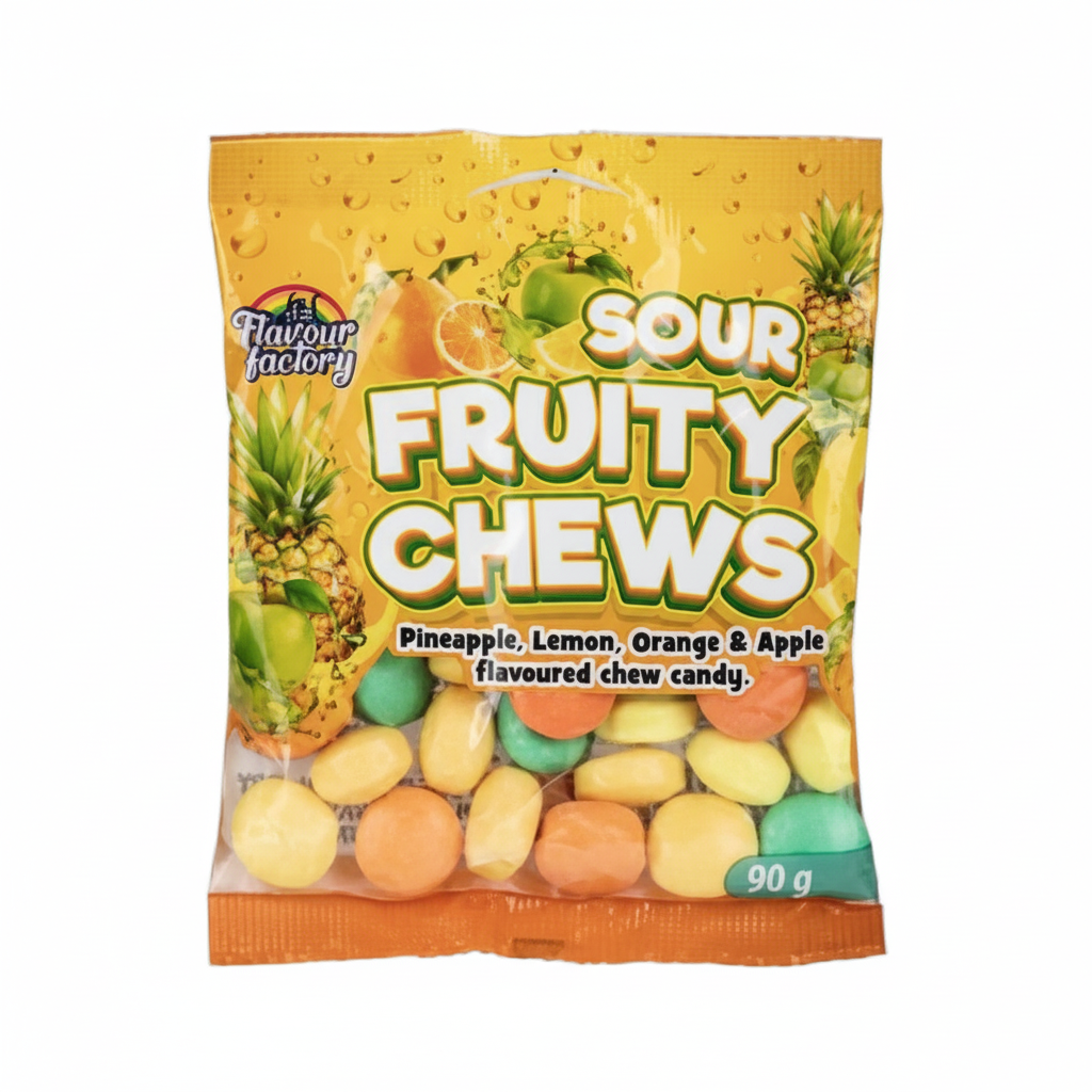 Soft Sour Sweet Fruit Chews Candy (90 g)