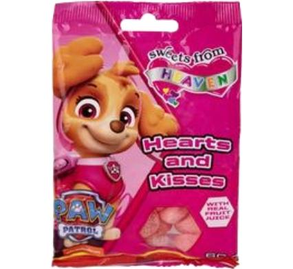 Sweet Gummy Hearts And Kisses 60g - 6 Pack