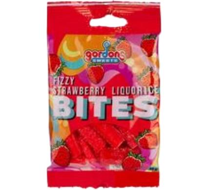 Sweet Strawberry Liquorice Bites - 60g - 6 Pack