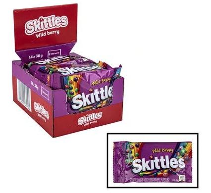 Sweet Candy Skittles Wildberry - 38g - 14 Pack