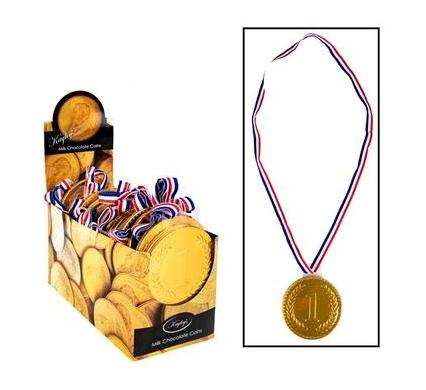 Sweet Chocolate Medal - Bulk Pack of 24 - 23g Each