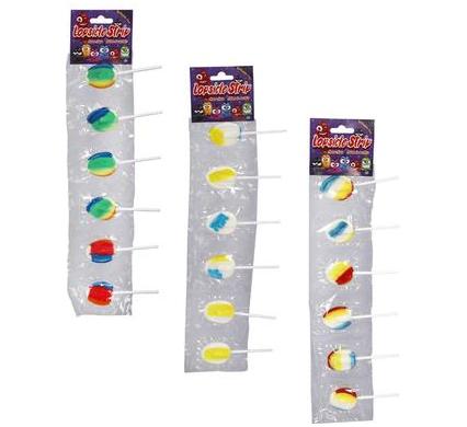 Sweet Lolly Popsicle Strips - 6 Pieces - 65g