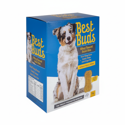 Best Buds Dog Biscuits - Biltong Flavour - 1kg