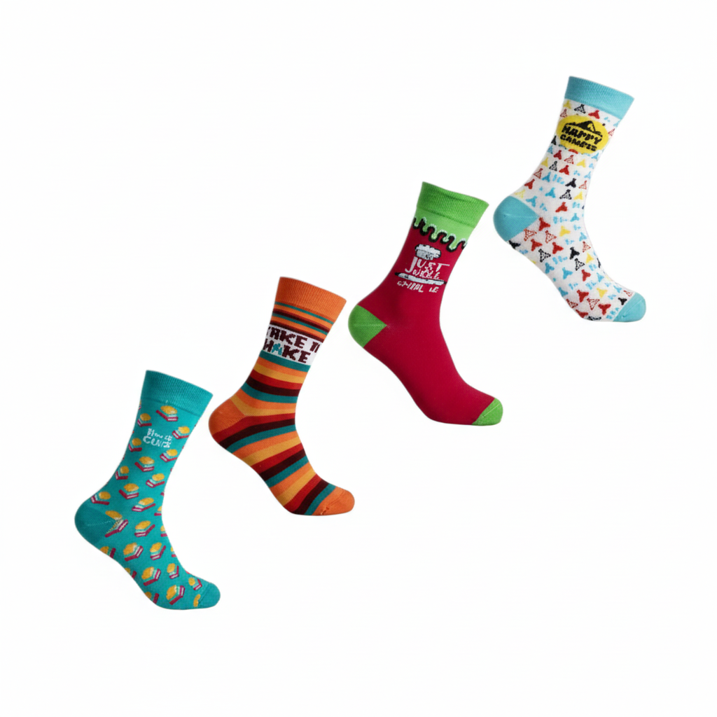 Colourful Socks with Hobby Designs for Men