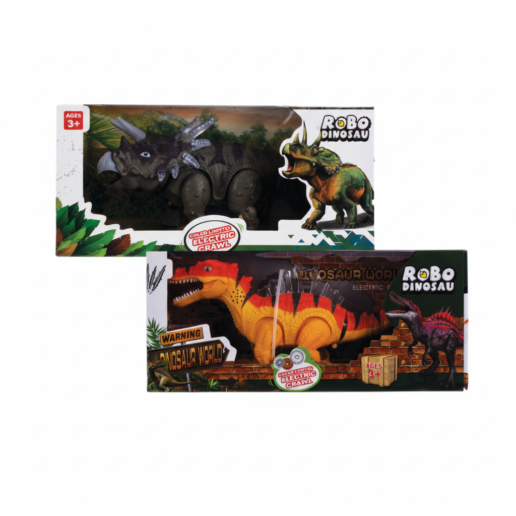 Battery Operated Dinosaur with Sound (28 cm) - Assorted