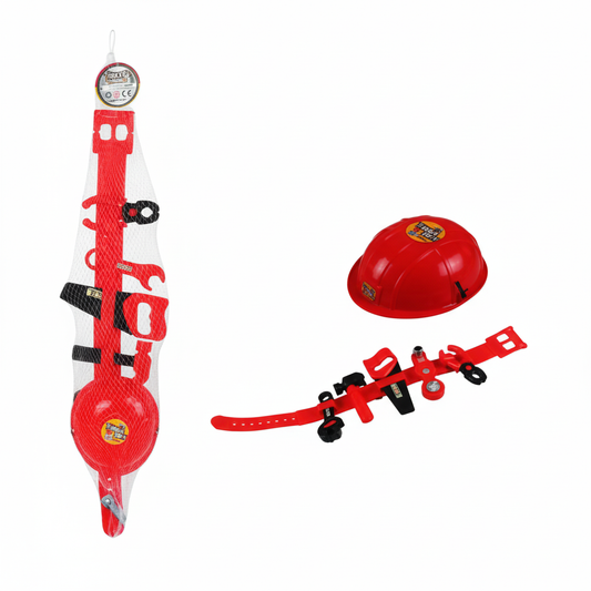 Boys Playset Tool Kit Fire Rescue - 9 Piece
