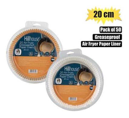 Food Grease Proof Airfryer Paper - 50 Pieces