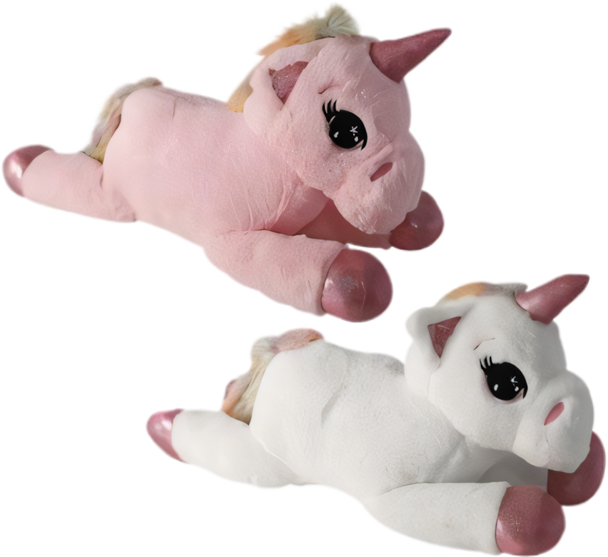 Plush Unicorn Lying Down in Various Colours (60 cm)