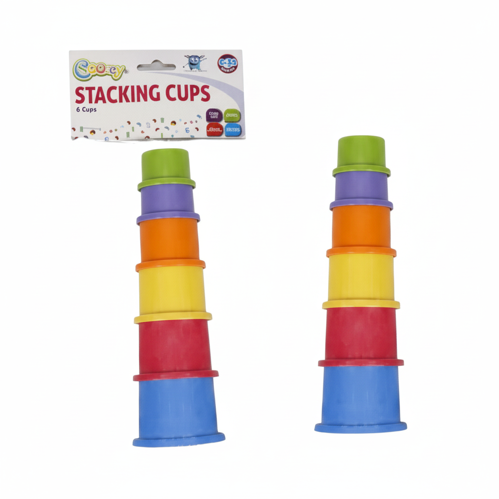 Play and Learn Stacking Cups Set - Set of 6