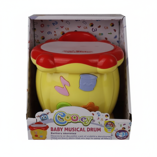 Baby Toy Educational Musical Drum, Battery Operated (21x17 cm)