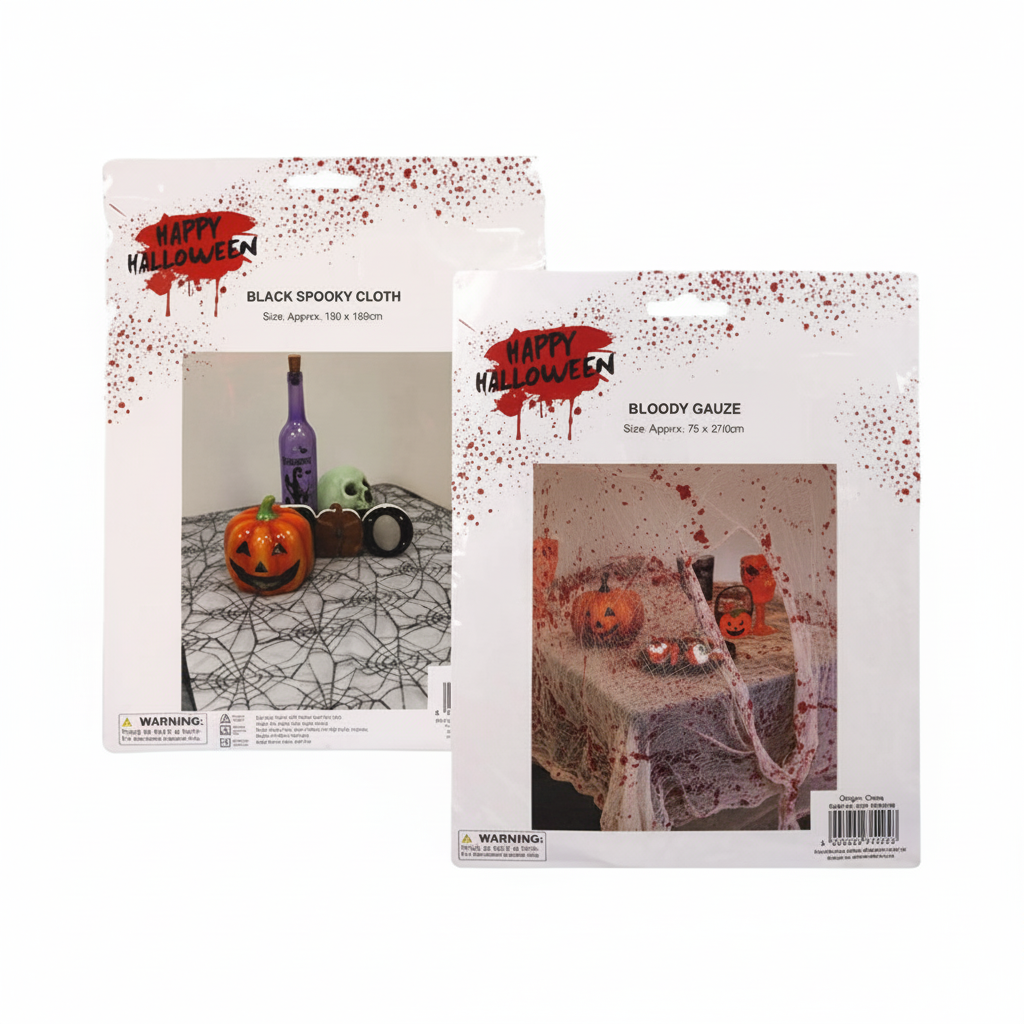 Spooky Halloween Cloth Decoration - Assorted