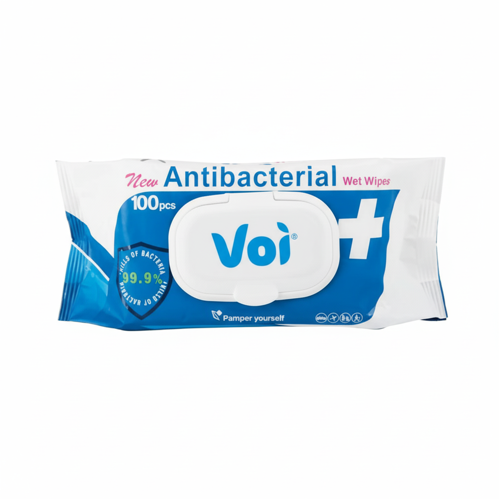 Antibacterial Hand Sanitising Wipes - 100 Pack
