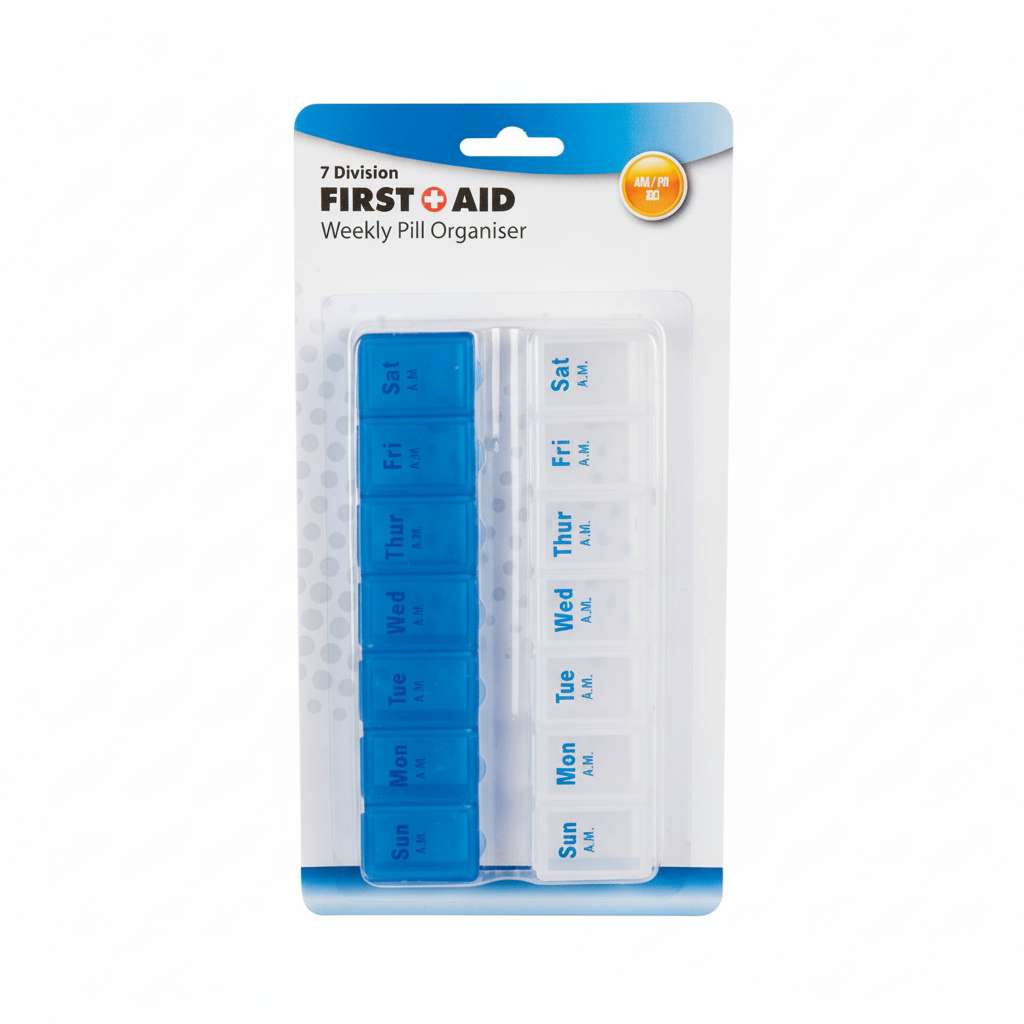 Pill Reminder with 7 Compartment (2 Pack)