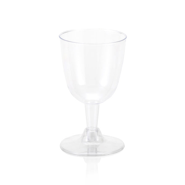 Disposable Picnic Wine Glass (175 ml, 6 Pieces) Detachable Base