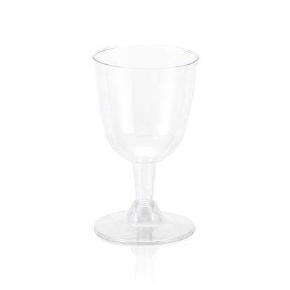 Disposable Picnic Wine Glass (175 ml, 6 Pieces) Detachable Base