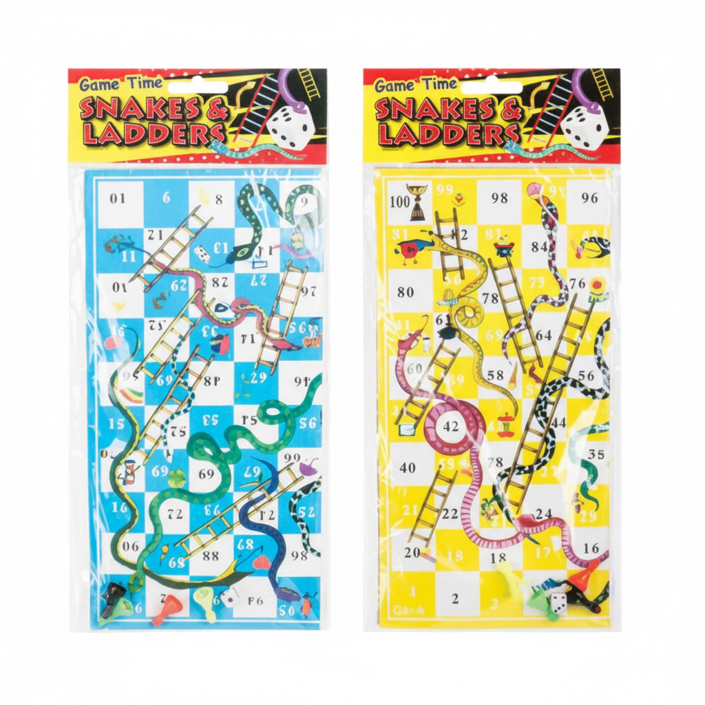 Snakes and Ladders Game (25 cm) - Various Colours