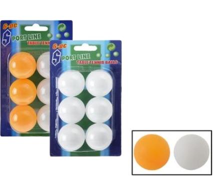Table Tennis Balls - 6 Pack - Assorted Colors