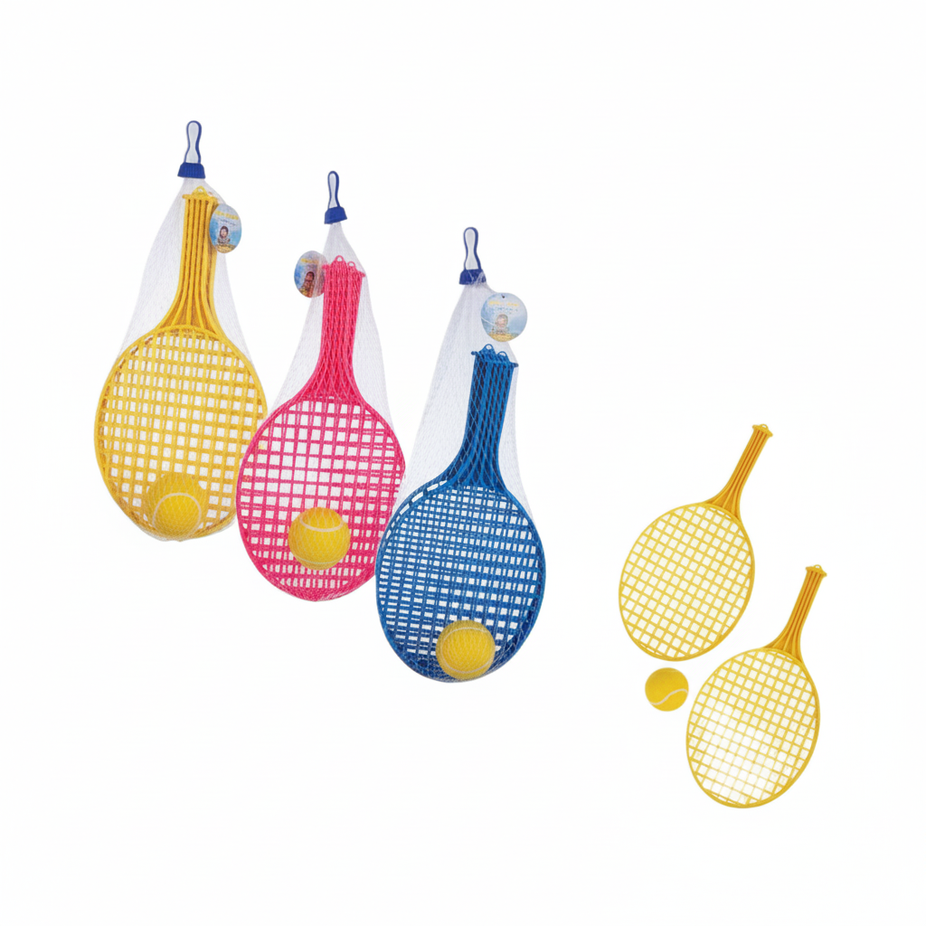 Bats and Ball Set with 2 Bats and 1 Ball in Various Colours