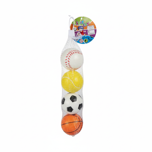 Soft Play Sport Balls - Set of 4 (5.5 cm)