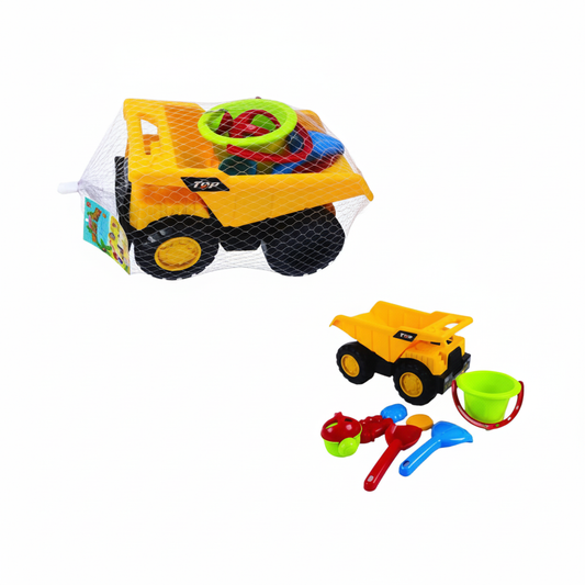 Beach Truck with Tilting Feature and Accessories - 37 x 21 cm
