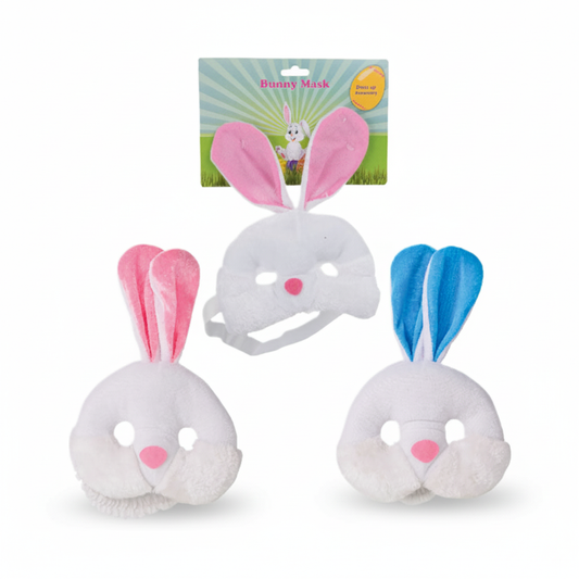 Plush Bunny Mask - Assorted Colours