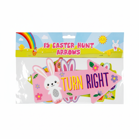 Bunny Arrow Signs Easter Hunt - 15 Pieces