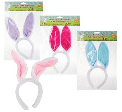 Ear Bunny Ears Headband - Assorted Colors