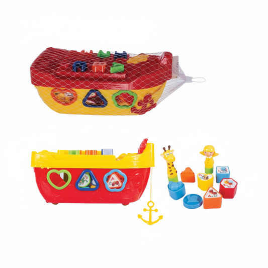 Building Blocks Storage Boat - 27 Pieces